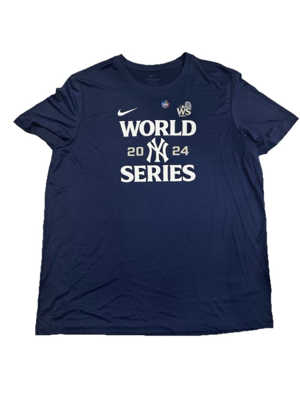 New York Yankees 2024 World Series Shirt Nike Dri Fit Navy XXL - Picture 2 of 5